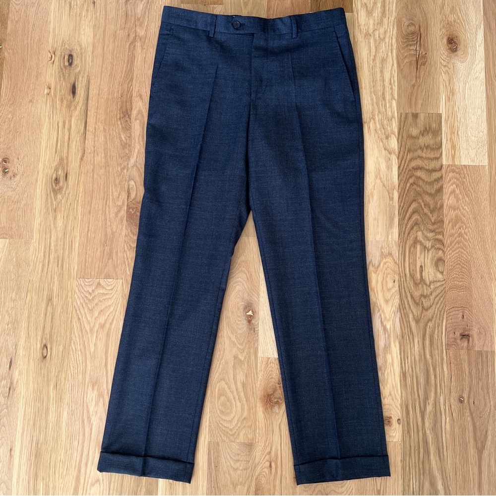 100% Wool Saks Fifth Avenue Flat Front Pants - Men’s 33